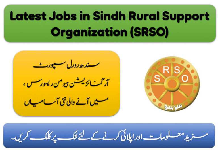 Latest Jobs in Sindh Rural Support Organization (SRSO)