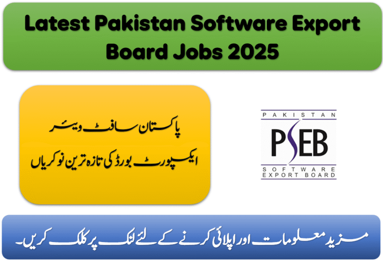 Latest Pakistan Software Export Board Jobs 2025