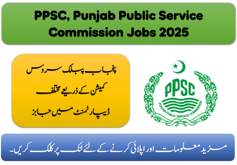 PPSC, Punjab Public Service Commission Jobs 2025